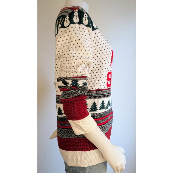Aeropostale Womens This Is My Ugly Sweater Medium Christmas Holiday 100% Cotton - Picture 4 of 11